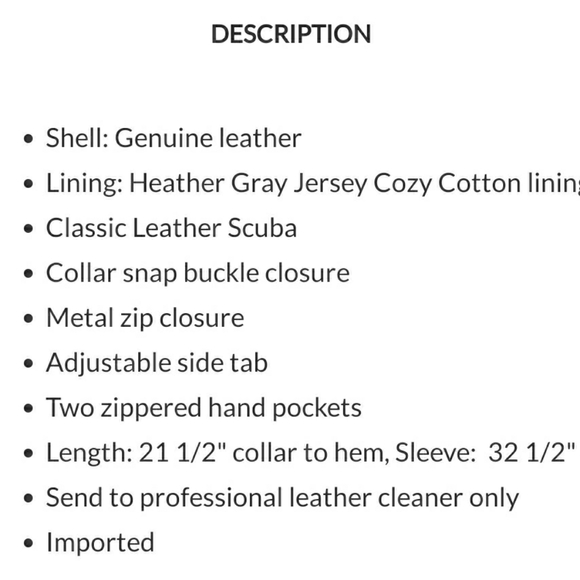 Moto genuine leather jacket - Picture 5 of 5